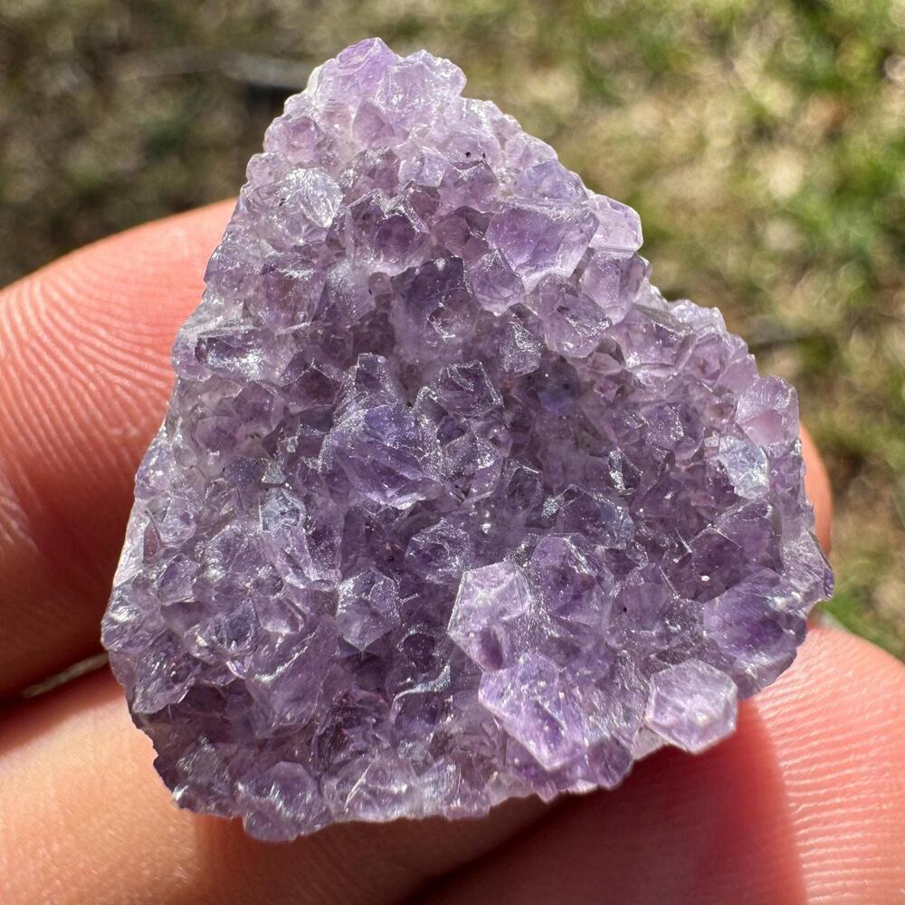 41 carat Amethyst Custom Cut Cabochon Druzy Hand Cut
